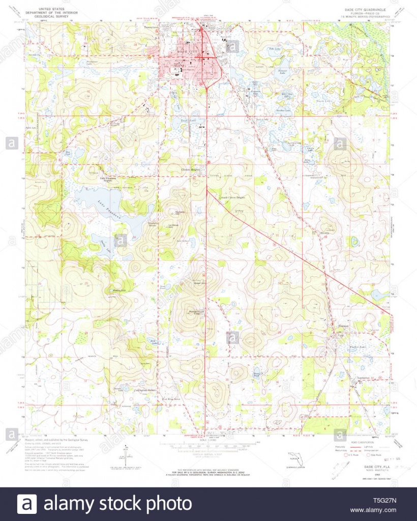 Usgs Topo Map Florida Fl Dade City 345728 1960 24000 Restoration - Map Of Florida Showing Dade City