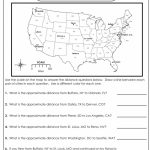 Using A Map Scale Worksheets | Geography | Map Skills, Social   6Th Grade Map Skills Worksheets Printable