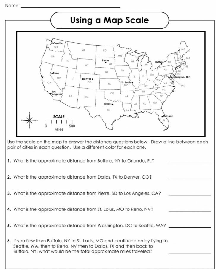 Printable Map Skills Worksheets