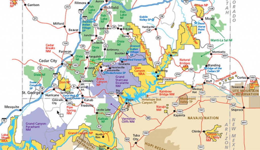 Utah Parks Area Map Pdf - My Utah Parks - Printable Map Of Utah National Parks
