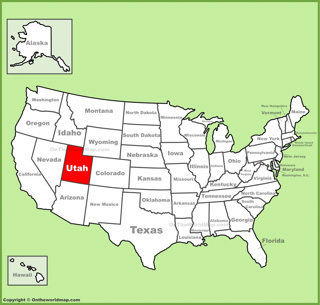 Utah State Maps | Usa | Maps Of Utah (Ut) - Utah State Map Printable