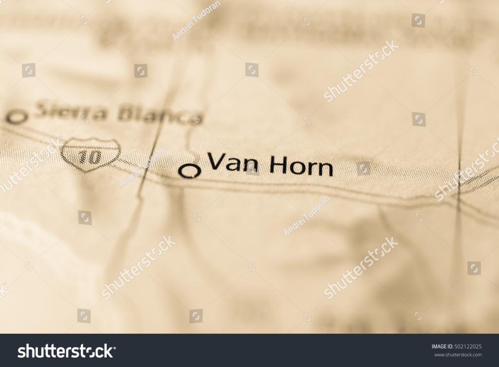 Van Horn Texas Usa Stock Photo (Edit Now) 502122025 - Shutterstock - Van Horn Texas Map