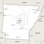 Vector Map Of Arkansas Political | One Stop Map   Printable Map Of Arkansas