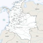 Vector Map Of Colombia Political | One Stop Map   Printable Map Of Colombia
