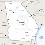 Vector Map Of Georgia (U.s. State) Political | One Stop Map   Georgia State Map Printable