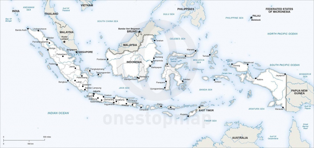 Vector Map Of Indonesia Political | One Stop Map - Printable Map Of Indonesia