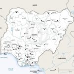 Vector Map Of Nigeria Political | One Stop Map   Printable Map Of Nigeria