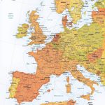Vector Map Western Europe Roads Ferries | One Stop Map   Printable Map Of Western Europe