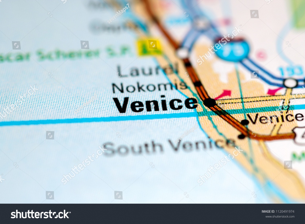 Venice Florida Usa On Map Stock Photo (Edit Now) 1120491974 - Map Of South Venice Florida