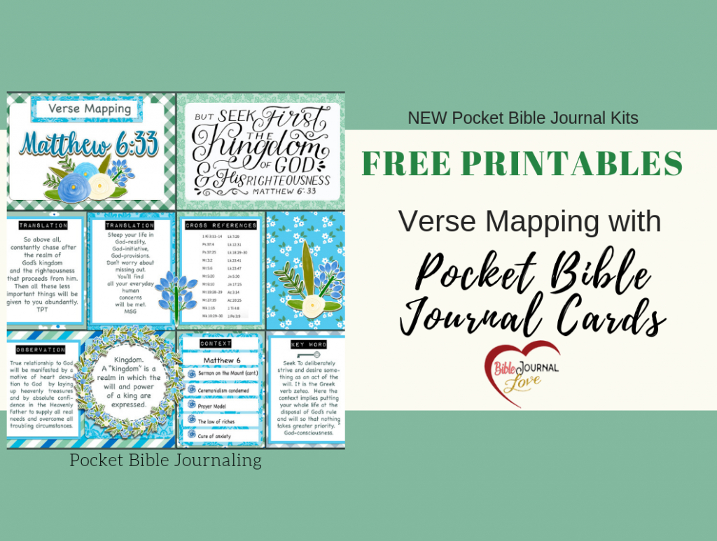 Verse Mapping With Pocket Bible Journal Cards – Bible Journal Love - Verse Mapping Printable