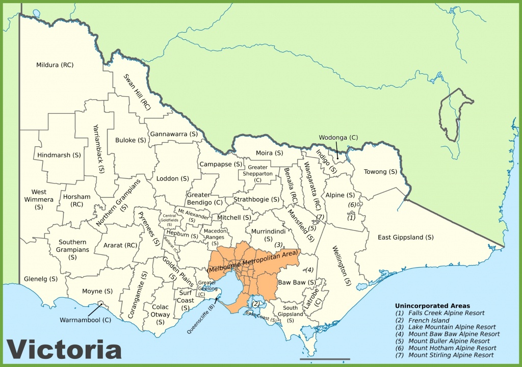 Victoria Local Government Area Map - Printable Map Of Victoria Australia