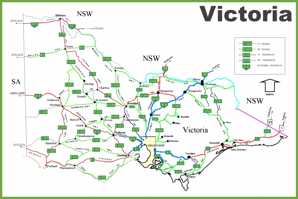 Victoria Road Map - Printable Map Of Victoria