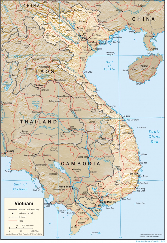 Vietnam Maps - Perry-Castañeda Map Collection - Ut Library Online - Printable Map Of Vietnam