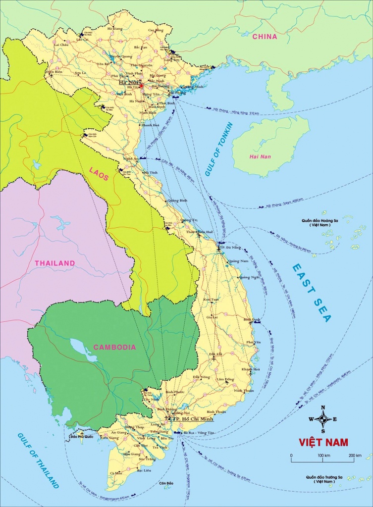 Vietnam Maps | Printable Maps Of Vietnam For Download - Printable Map Of Vietnam