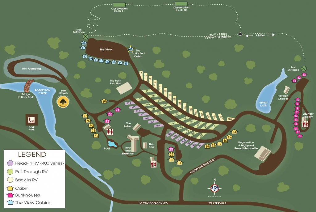 View The Property Map | Medina Highpoint Resort Of Texas - Texas Property Map