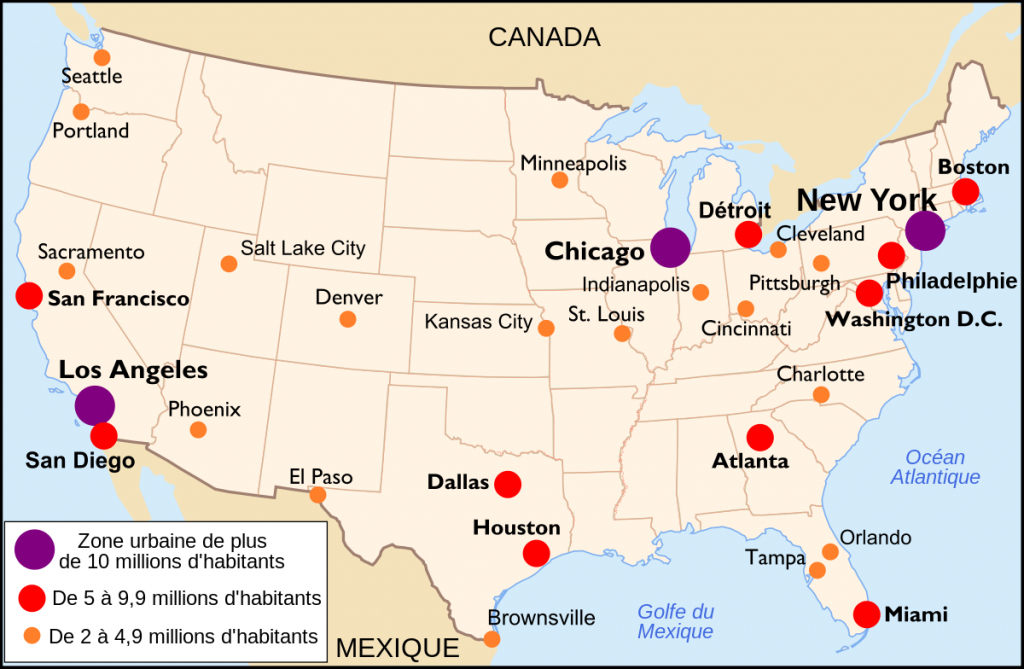 Villes Aux États-Unis — Wikipédia - Atlanta Texas Map