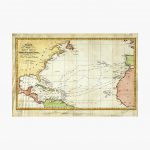 Vintage Christopher Columbus Voyage Map (1828)" Photographic Print   Printable Map Of Christopher Columbus Voyages