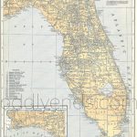 Vintage Florida Map 1939 Original Atlas Antique Map Miami | Etsy   Vintage Florida Map
