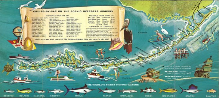 Florida Keys Map Poster