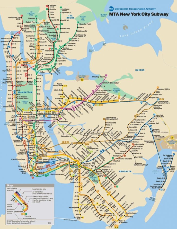 Printable Subway Map