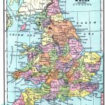 Vintage Printable   Map Of England And Wales | World Of Maps   Printable Map Of