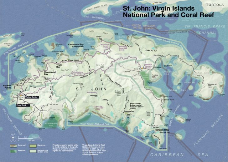 Printable Map Of St John Usvi