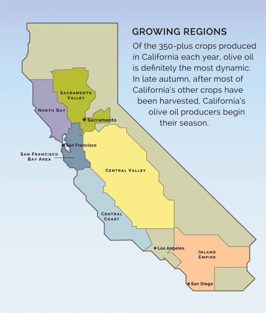 Visit A Member - California Olive Oil Council - California Valley Map