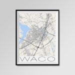 Waco Texas Map Waco City Map Print Waco Map Poster Waco | Etsy   Printable Map Of Waco Texas