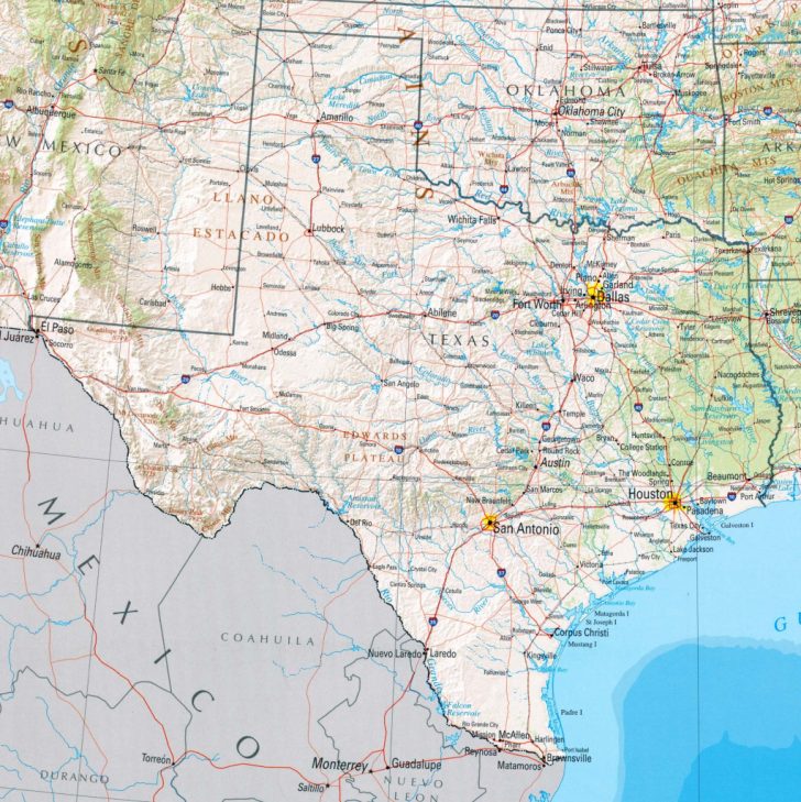 Texas Map Wallpaper