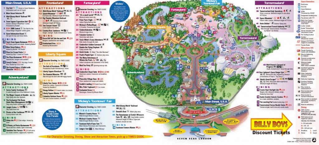 Walt Disney World Map Orlando Florida 7 - World Wide Maps - Magic Kingdom Orlando Florida Map