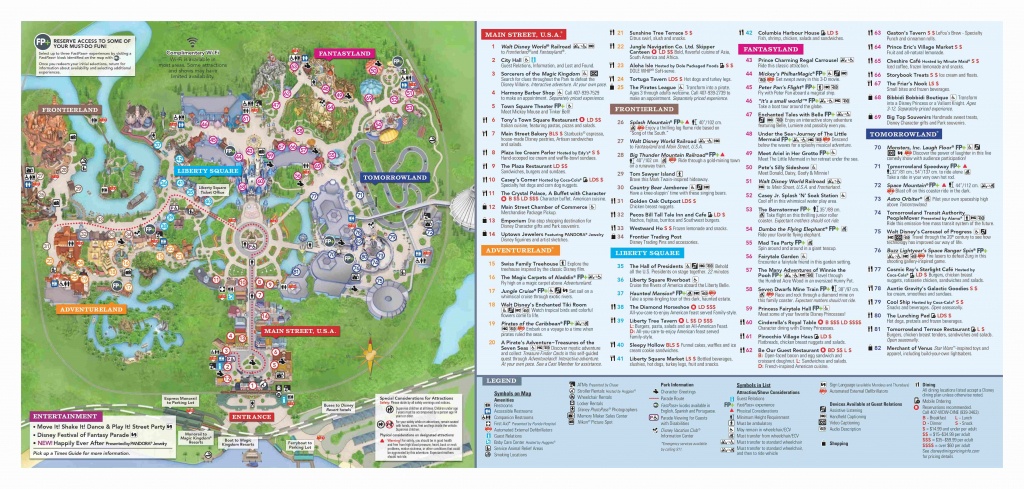 Walt Disney World Park Guide Maps - Blog Mickey - Disney World Florida Map 2018