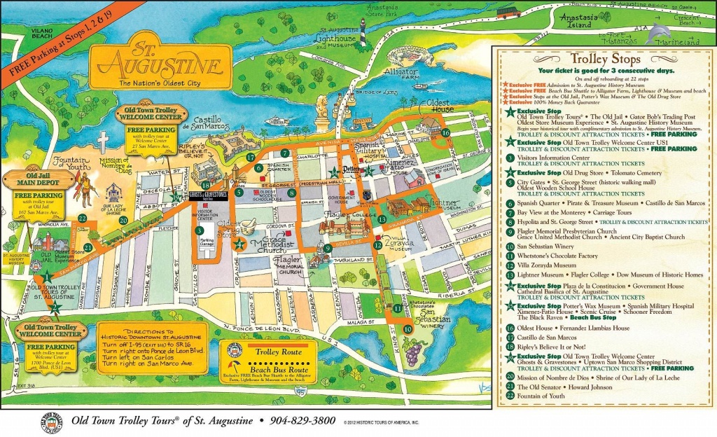 Walt Disney World To St. Augustine: A Florida Road Trip - Polka Dots - St Augustine Florida Map