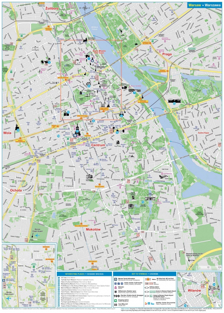 Warsaw Maps And Guides - Official Tourist Website Of Warsaw - Warsaw Tourist Map Printable