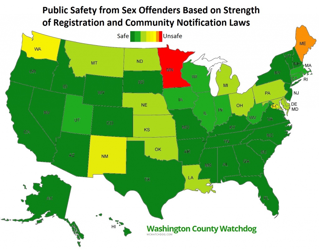 Washington County Watchdog: Watchdog Review Of Each Of The Fifty - Sexual Predator Map Florida