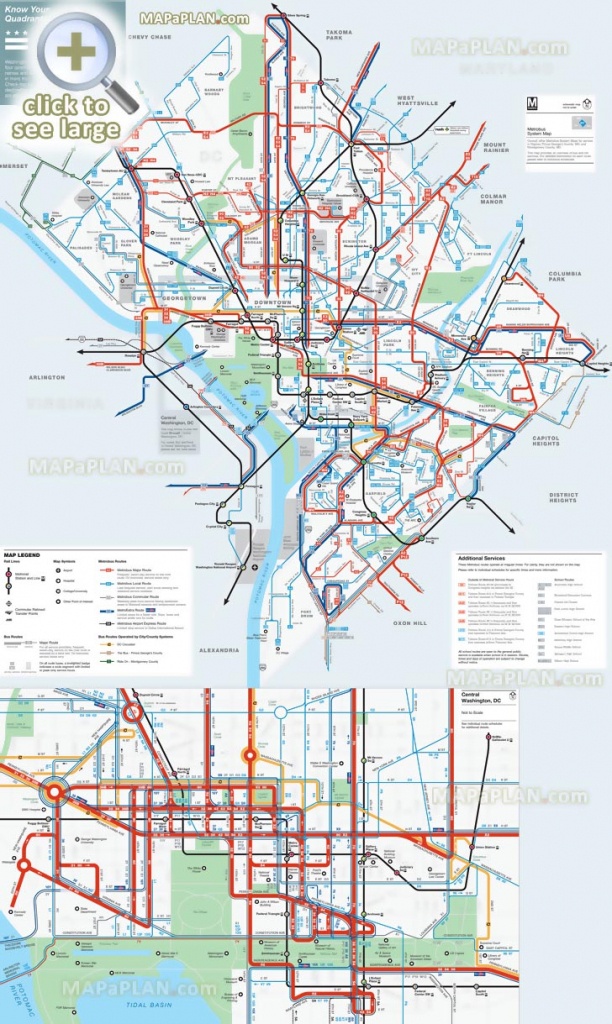 Washington Dc Maps - Top Tourist Attractions - Free, Printable City - Washington Dc City Map Printable