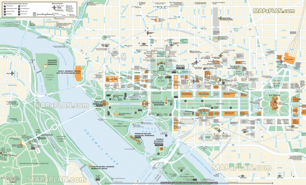 Washington Dc Maps - Top Tourist Attractions - Free, Printable City - Washington Dc Tourist Map Printable