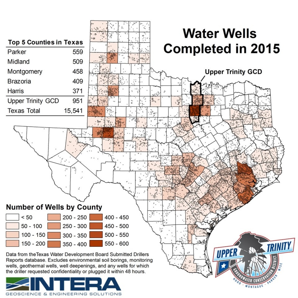Water Well Reportcounty - Upper Trinity Groundwater Conservation - Texas Water Well Map