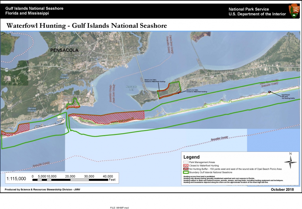 Waterfowl Hunting Regulations - Gulf Islands National Seashore (U.s. - Florida Public Hunting Map
