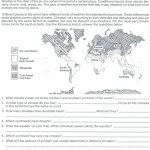 Weather Makes A Climate Worksheet | Science | Science Worksheets   Free Printable Weather Map Worksheets