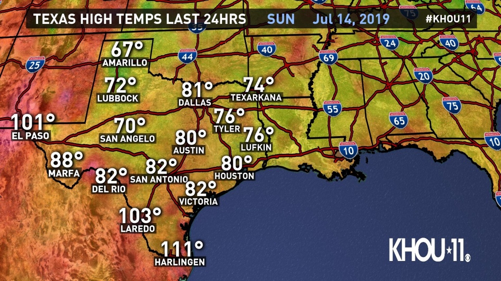 Weather Maps On Khou In Houston - Texas Weather Map Today