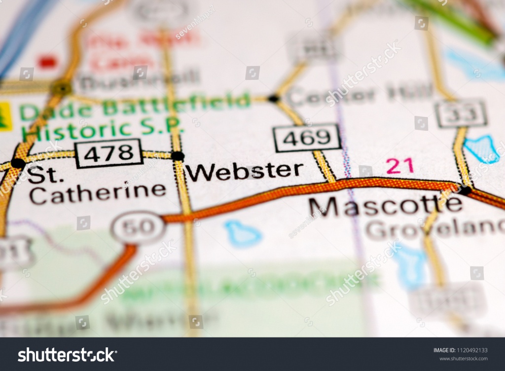 Webster Florida Usa On Map Stock Photo (Edit Now) 1120492133 - Webster Florida Map