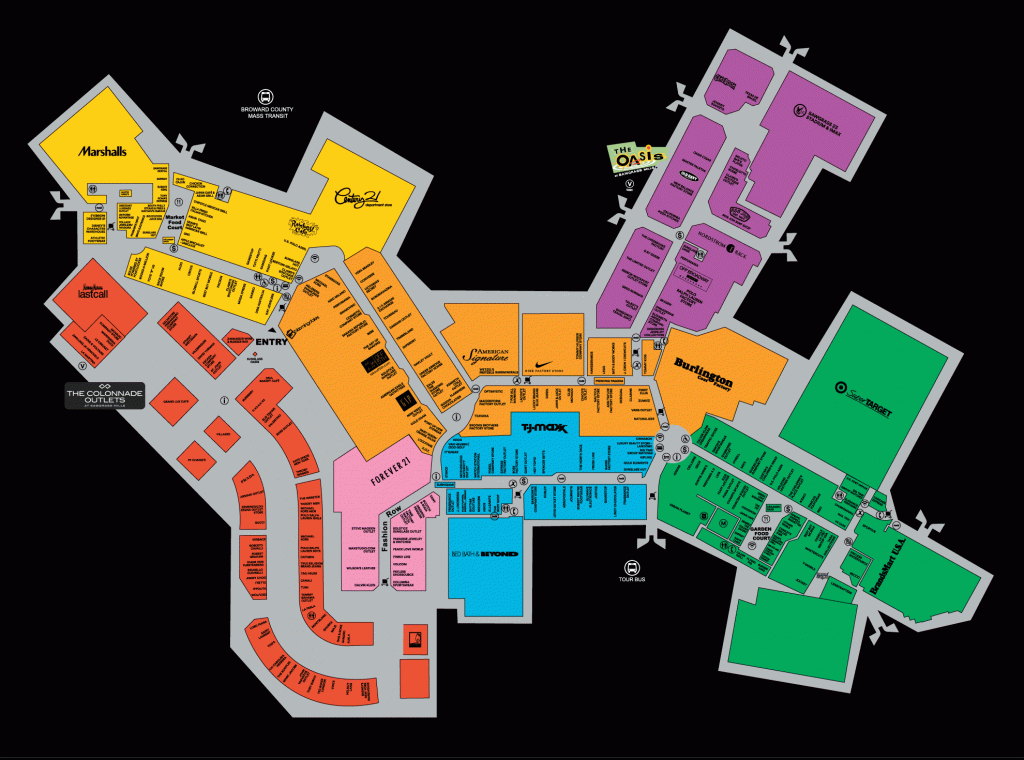 Welcome To Sawgrass Mills® - A Shopping Center In Sunrise, Fl - A - Florida Outlet Malls Map
