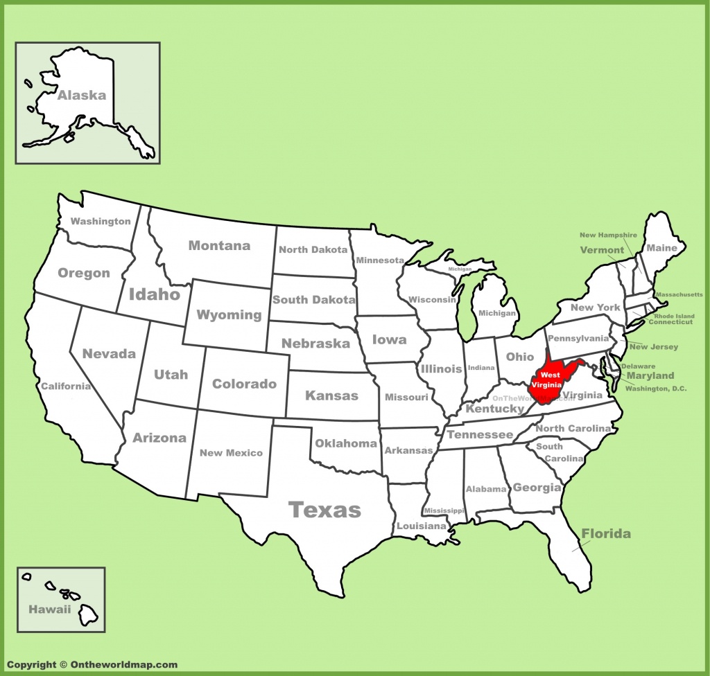 West Virginia State Maps | Usa | Maps Of West Virginia (Wv) - Printable Map Of West Virginia