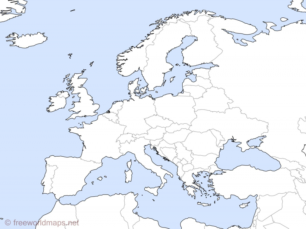 Western Europe Map Blank Printable Of 5 - World Wide Maps - Printable Map Of Western Europe