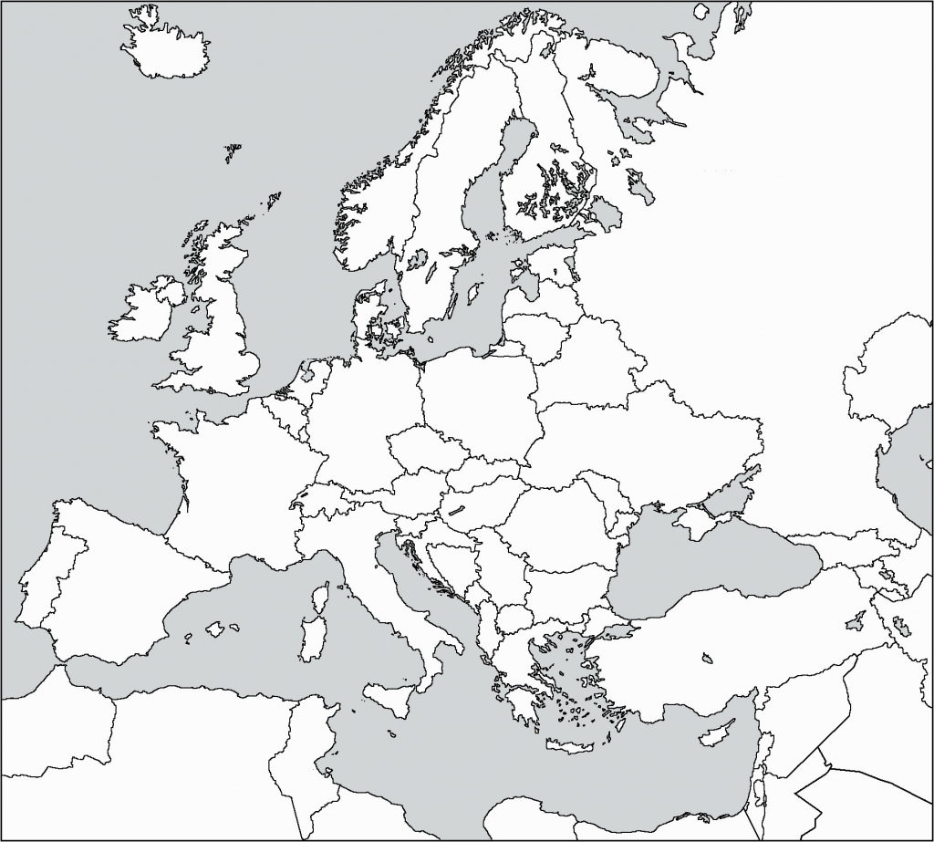 Western Europe Map Outline Best Of Blank Printable Simple Asia - Printable Black And White Map Of Europe