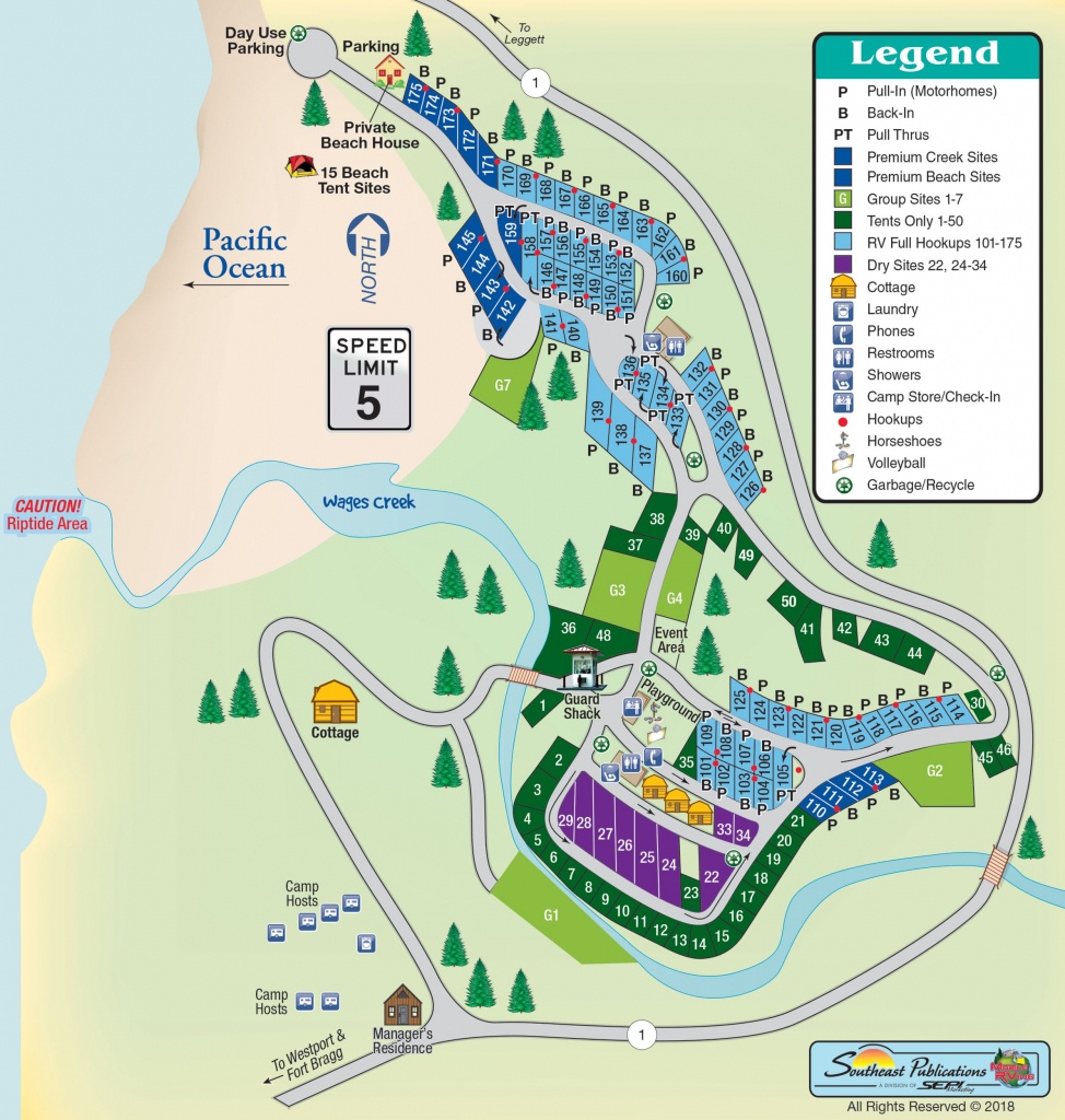 Westport Beach Rv Park In Westport, California | Amenities | Mobilerving - Rv Parks California Map