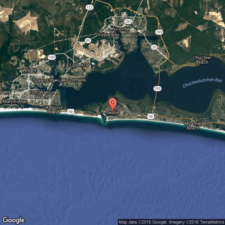 Map Of Hotels In Destin Florida