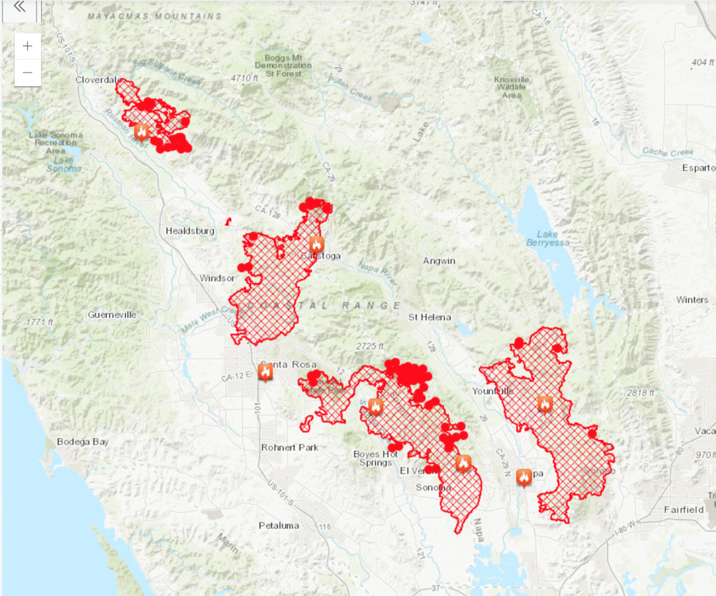 What Next: Northern California Fires – On Fire Watch - Fire Watch California Map