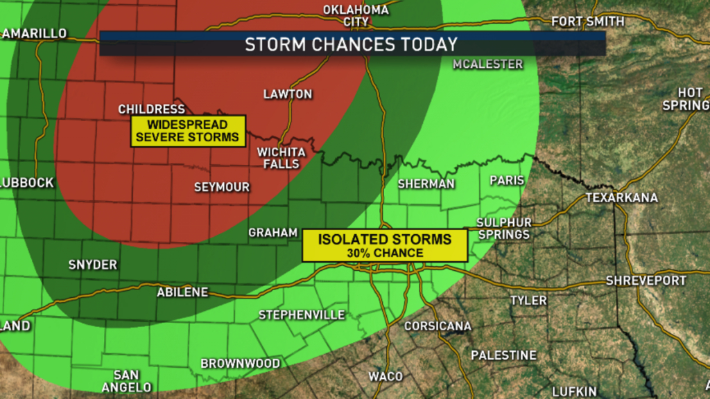 What To Expect, Timing For Storms In Dallas-Fort Worth - Nbc 5 - North Texas Radar Map