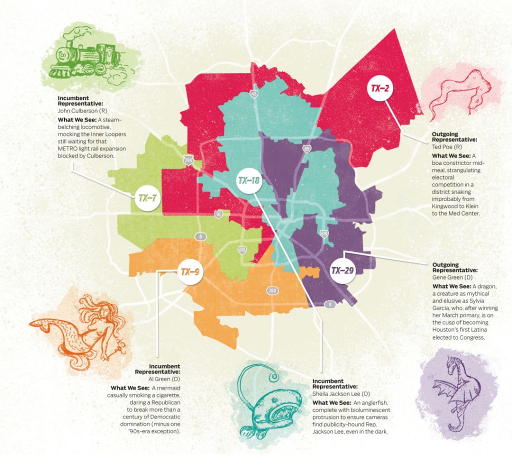 What We See When We Look At Houston&amp;#039;s Gerrymandered Congressional - Texas Congressional Map